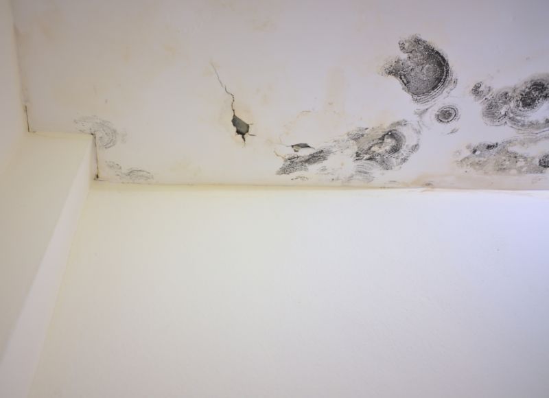 Damaged Ceiling with Cracks