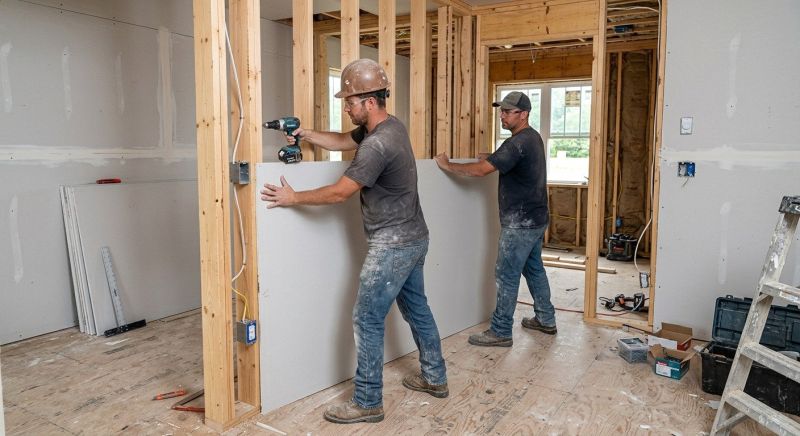 House Drywall Installation in Kansas City, KS